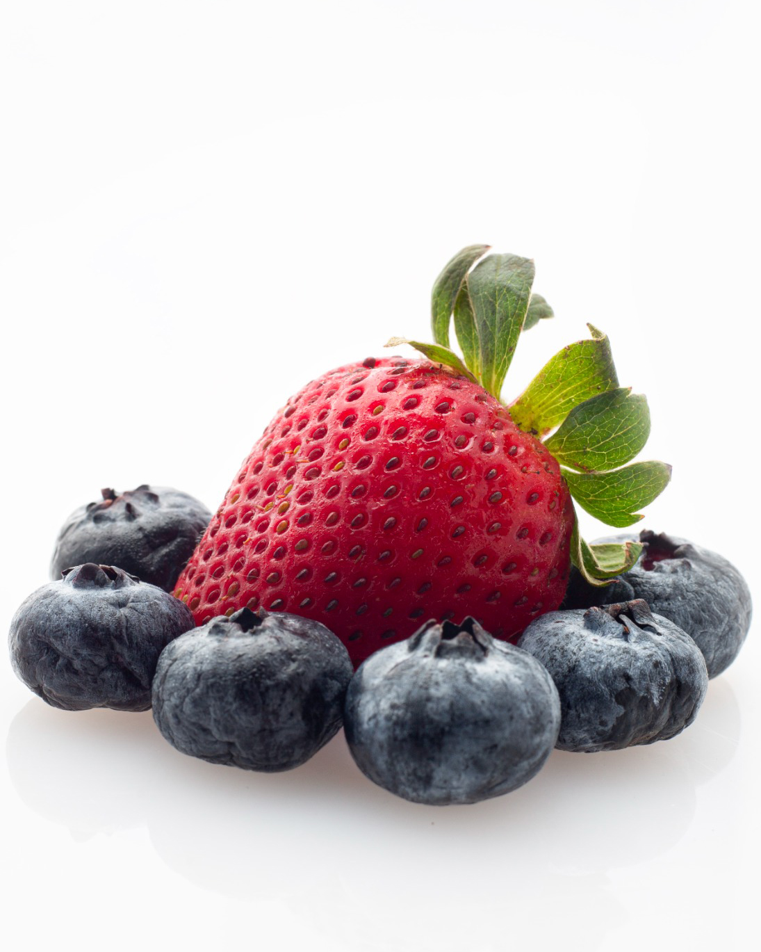 Strawberry and blueberries